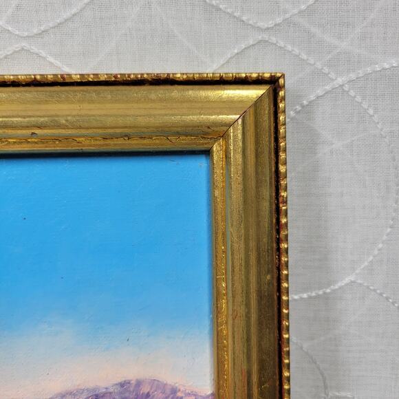 Vintage Boat Fisherman Oil Painting Canvas Framed Art Hanging Decor Signed - Picture 12 of 16